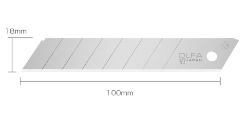 OLFA 18mm Geniş Maket Bıçak Uçları