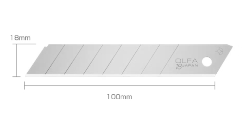 OLFA 18mm Geniş Maket Bıçak Uçları