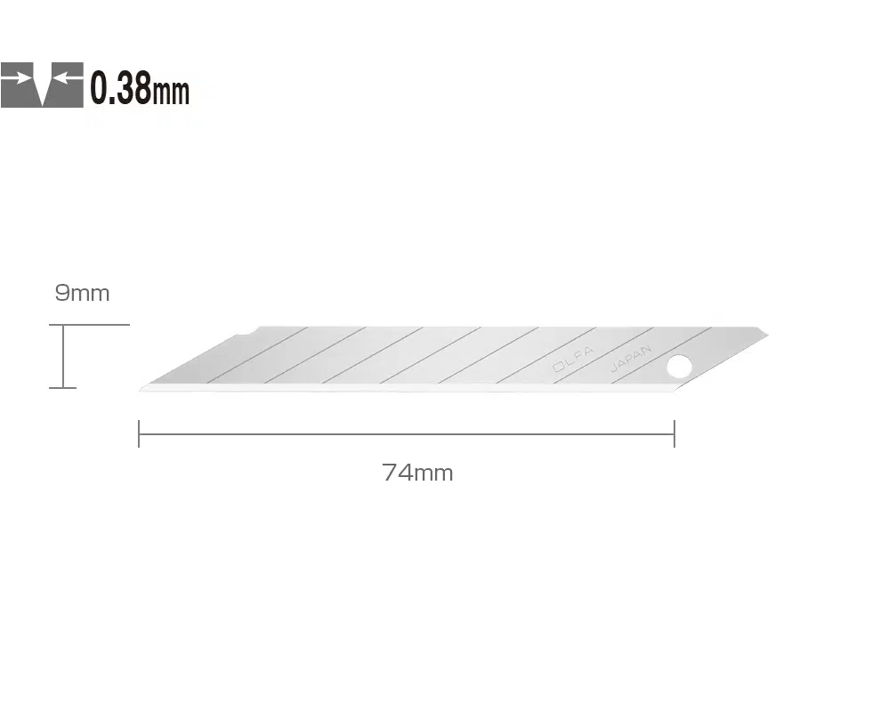 OLFA DKB-5 Dar 30 Derece Açılı Maket Bıçağı Yedeği (5 li)