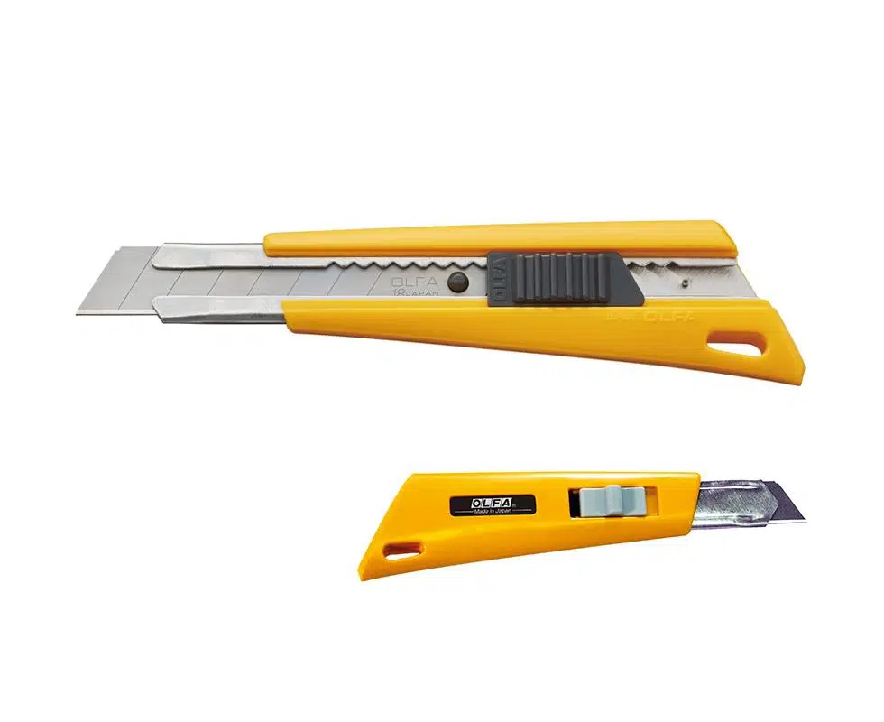 OLFA FL 18mm Özel Tasarımlı Kilitlenebilir Geniş Maket Bıçağı