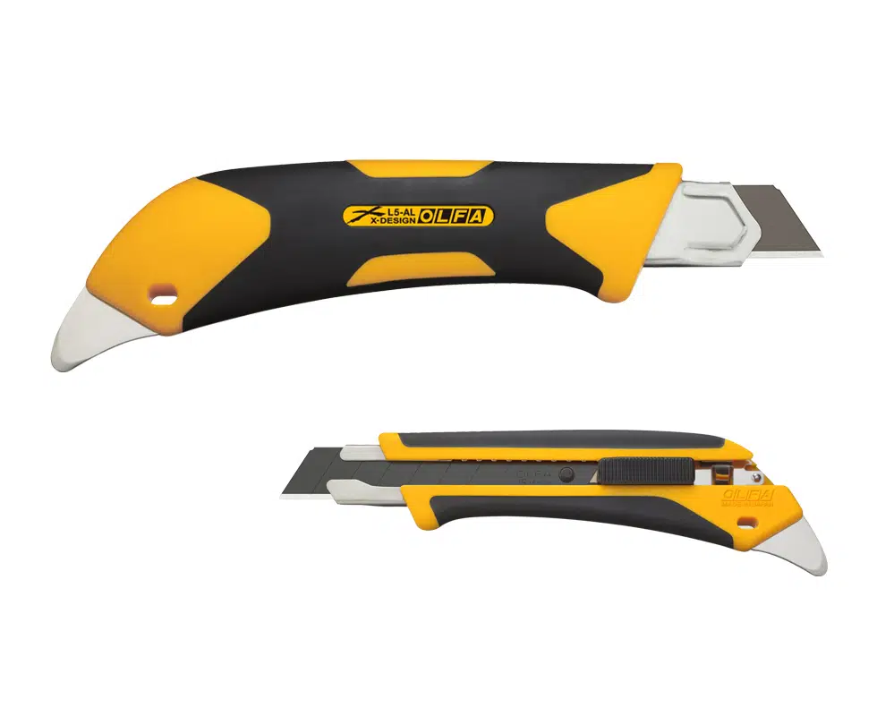 OLFA L5-AL 18mm Fiberglas Takviyeli Kilitli Geniş Maket Bıçağı