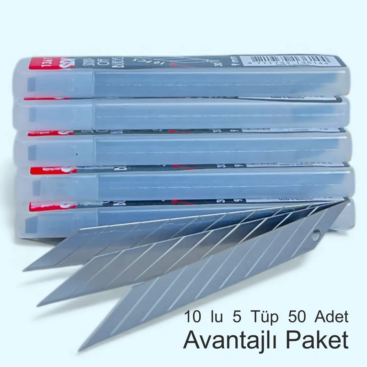SDI 1361 Maket Bıçağı Yedeği Dar 30 derece Eğimli 10'lu 5 Tüp