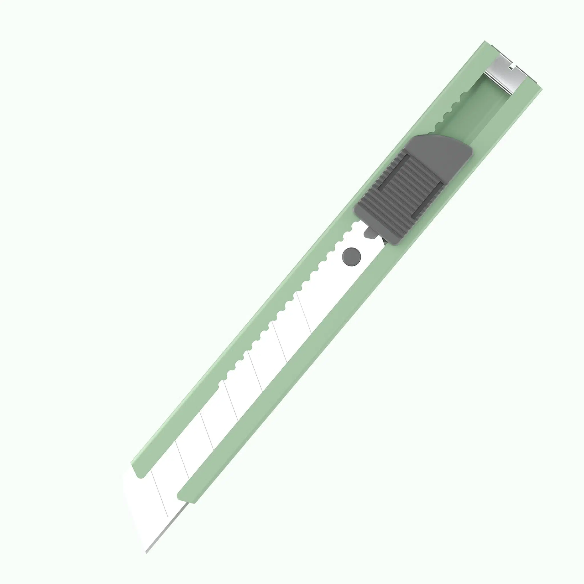UTTIL Geniş Maket Bıçağı 18 mm Cep Tipi Kır-At Yeşil PTUK08-SS 