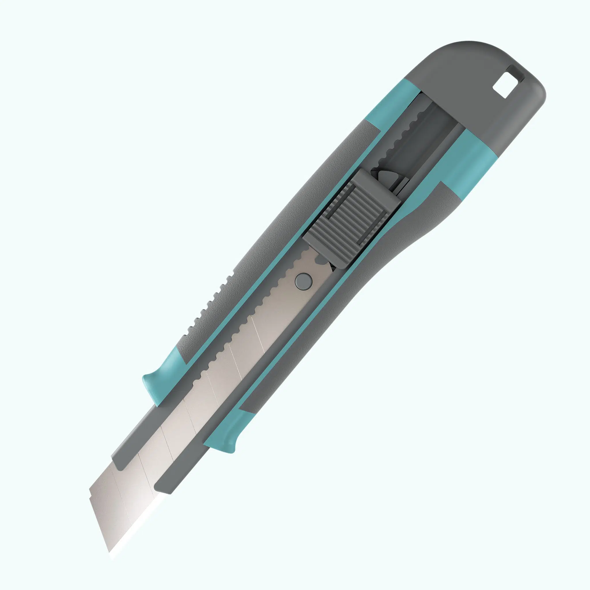 UTTIL NMUK09 18 mm Yumuşak / Kaymaz Tutuşlu Maket Bıçağı Turkuaz