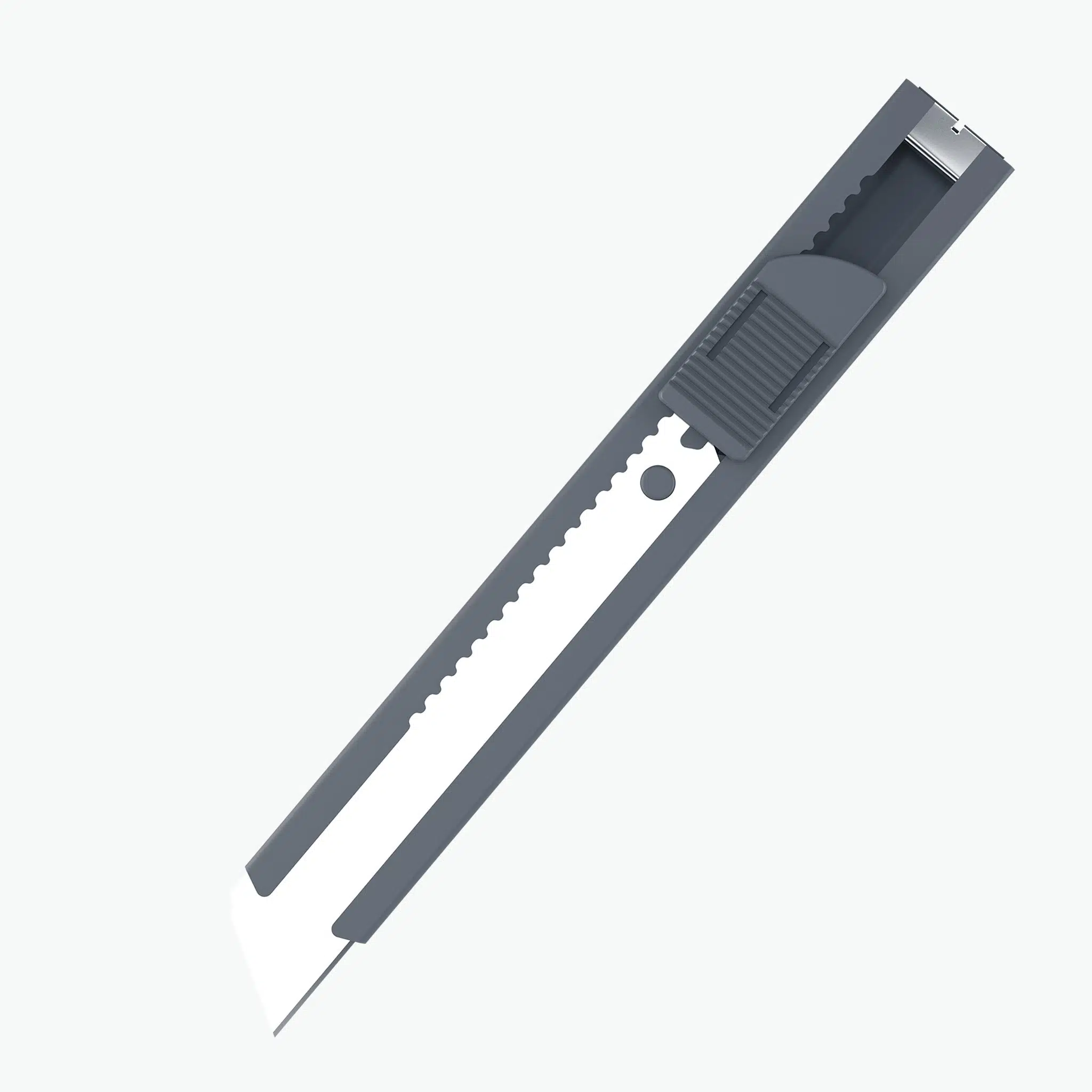 Uttil PTUK08-NS Gri 18 mm Cep Tipi Segmentsiz Maket Bıçağı